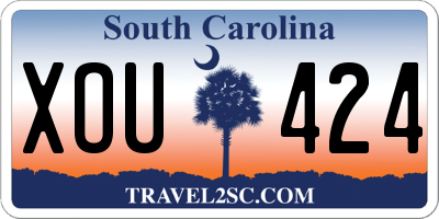 SC license plate XOU424