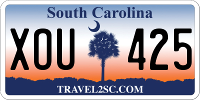 SC license plate XOU425