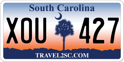 SC license plate XOU427