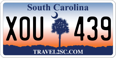 SC license plate XOU439