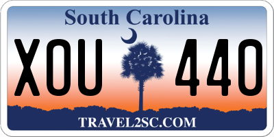 SC license plate XOU440