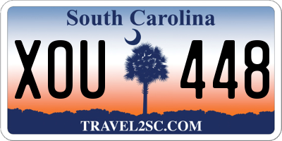 SC license plate XOU448