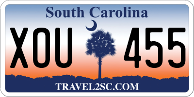 SC license plate XOU455