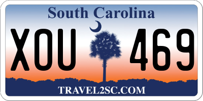 SC license plate XOU469
