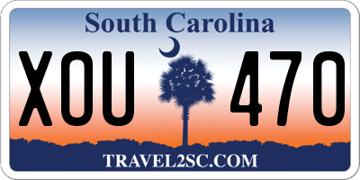 SC license plate XOU470