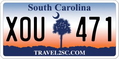 SC license plate XOU471