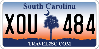 SC license plate XOU484