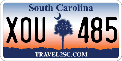 SC license plate XOU485