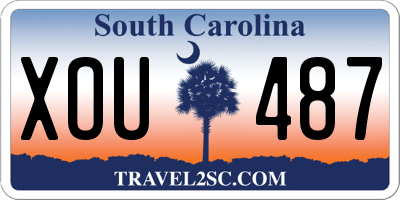 SC license plate XOU487