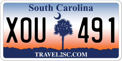 SC license plate XOU491