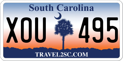 SC license plate XOU495