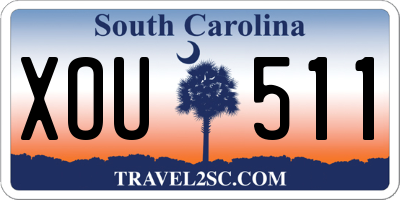 SC license plate XOU511