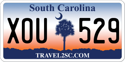 SC license plate XOU529