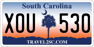 SC license plate XOU530