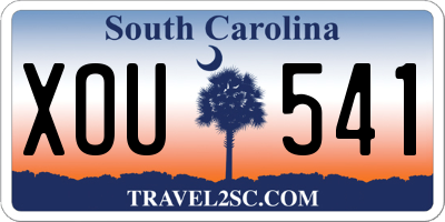SC license plate XOU541