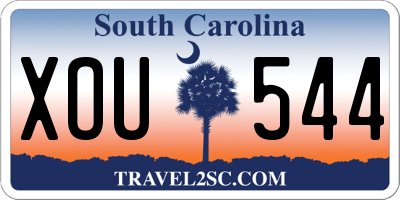 SC license plate XOU544