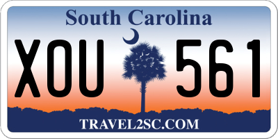 SC license plate XOU561