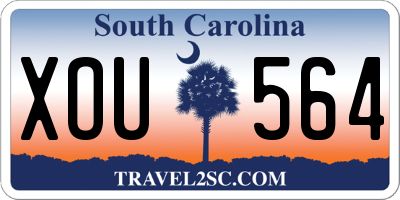 SC license plate XOU564