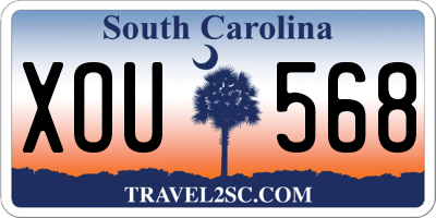 SC license plate XOU568