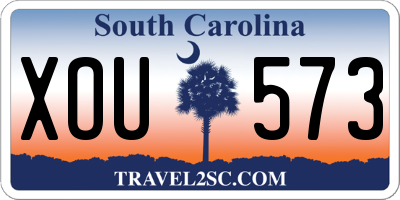 SC license plate XOU573