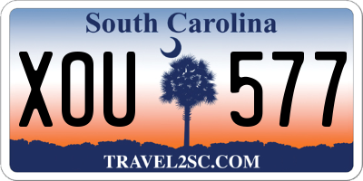 SC license plate XOU577