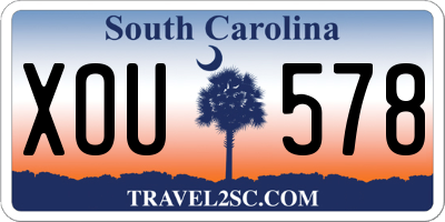 SC license plate XOU578
