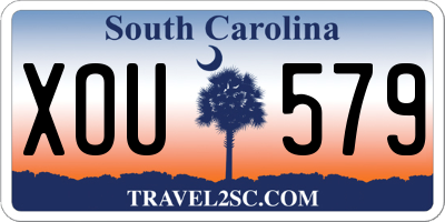 SC license plate XOU579