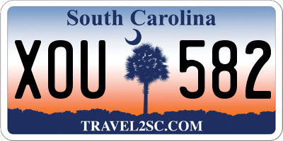SC license plate XOU582