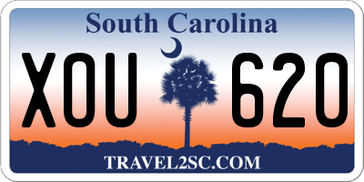 SC license plate XOU620