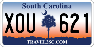 SC license plate XOU621