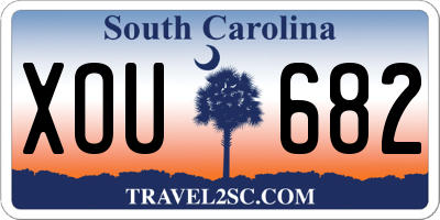 SC license plate XOU682