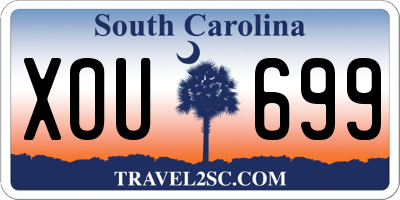 SC license plate XOU699