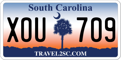 SC license plate XOU709
