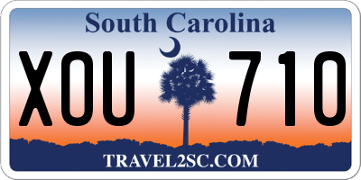SC license plate XOU710