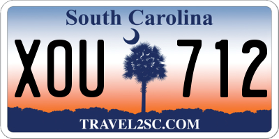 SC license plate XOU712