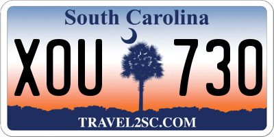 SC license plate XOU730