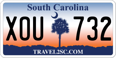 SC license plate XOU732