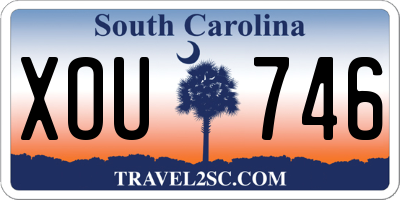 SC license plate XOU746