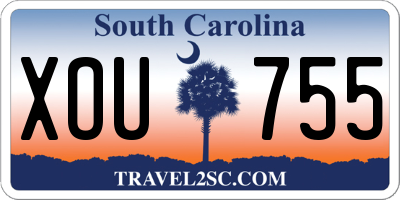 SC license plate XOU755