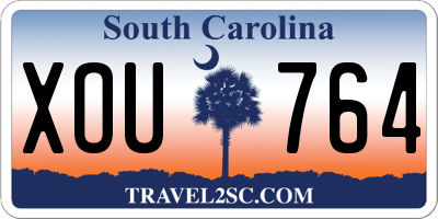 SC license plate XOU764