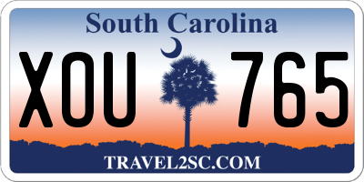 SC license plate XOU765