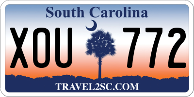 SC license plate XOU772
