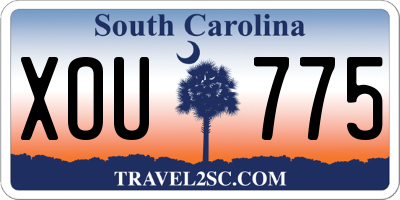 SC license plate XOU775