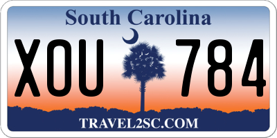 SC license plate XOU784