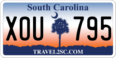 SC license plate XOU795