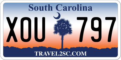 SC license plate XOU797
