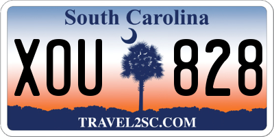 SC license plate XOU828