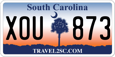 SC license plate XOU873