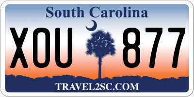 SC license plate XOU877