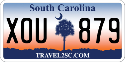 SC license plate XOU879